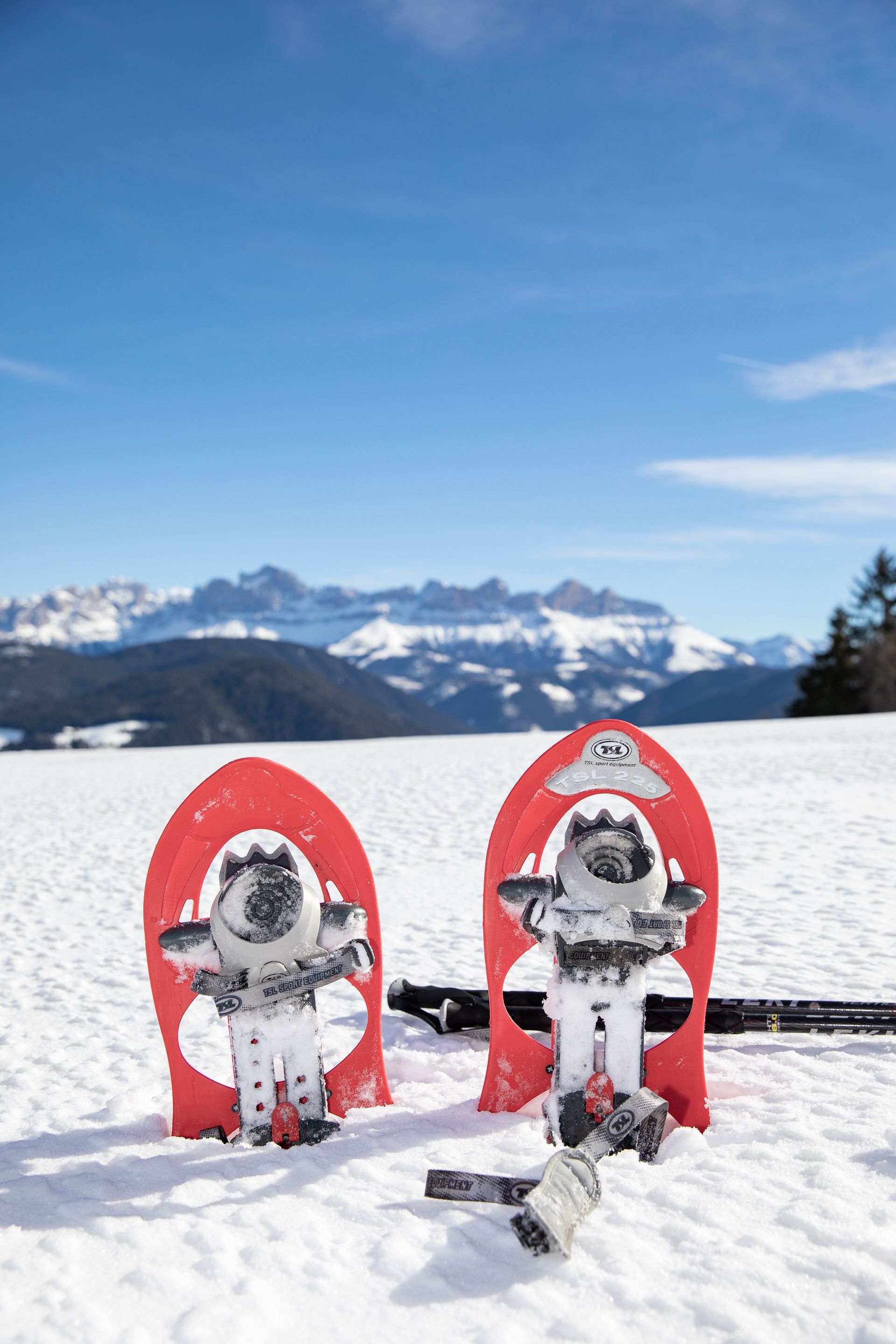 Escursioni con le racchette da neve in Val d'Ega, nelle Dolomiti