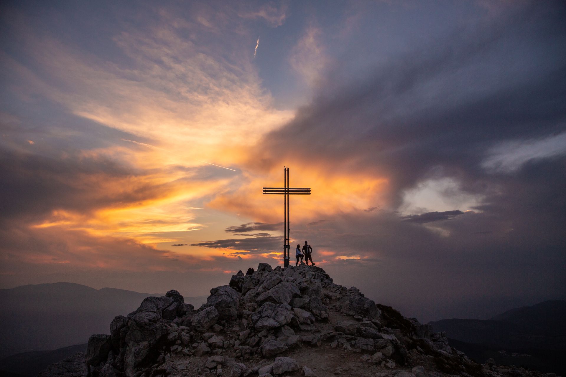 Easy summit hike at sunrise