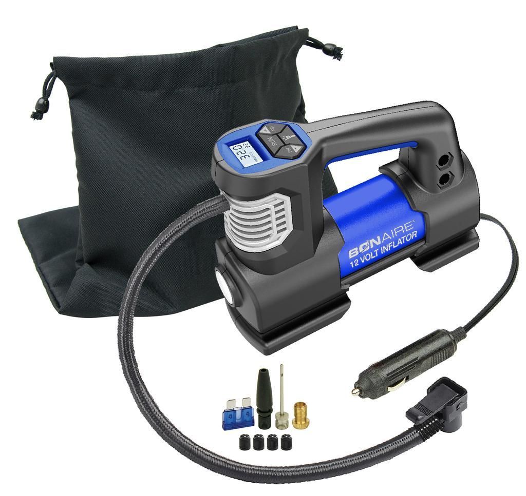 Inflador de Llantas de 12 V Bonaire con Manómetro Digital - Guatemala