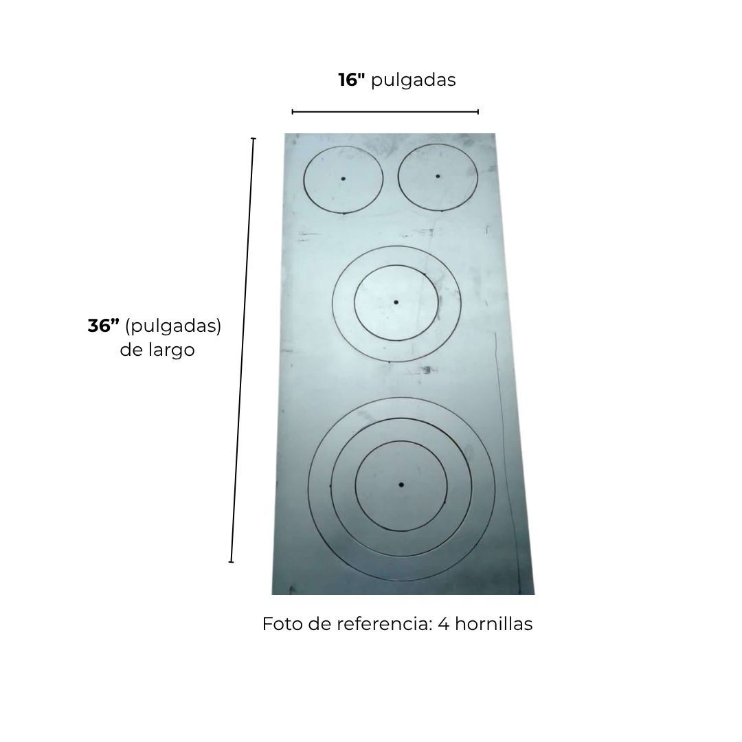 Plancha Polletón para Hornos de Leña de 16