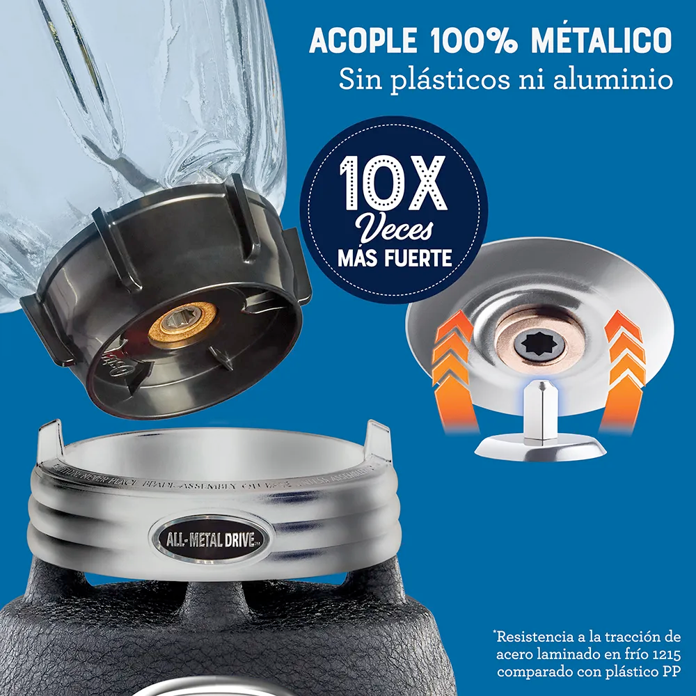 Licuadora clásica Oster® negra serie profesional con interruptor de palanca BLSTBPST