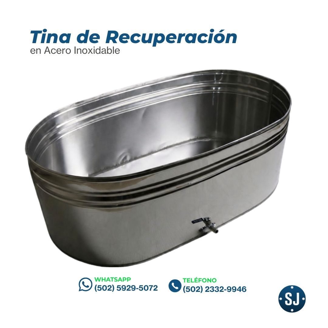 Tina de Recuperación  para Baño de Hielo  en Lámina | Guatemala