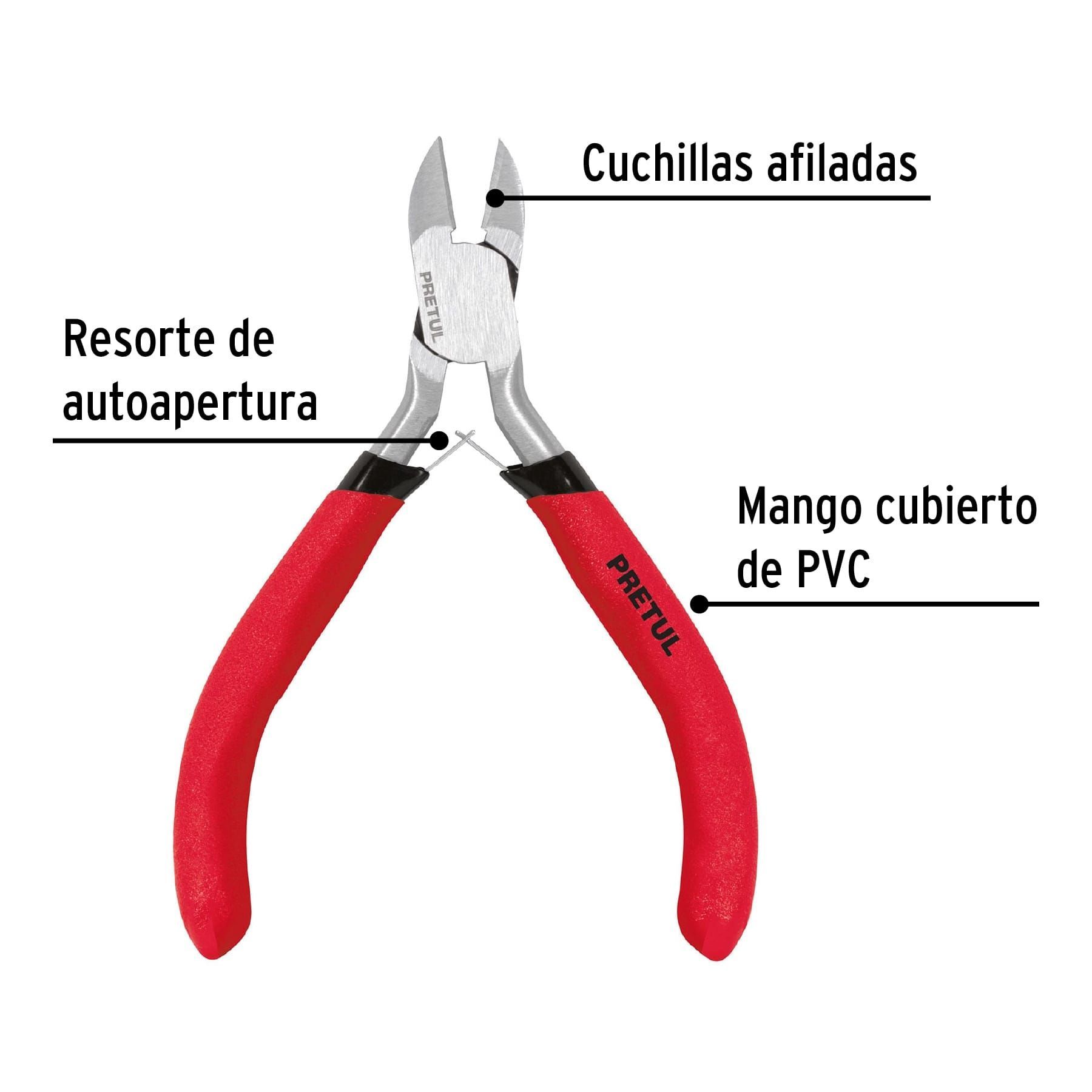 Pinza Miniatura de Corte Diagonal 4