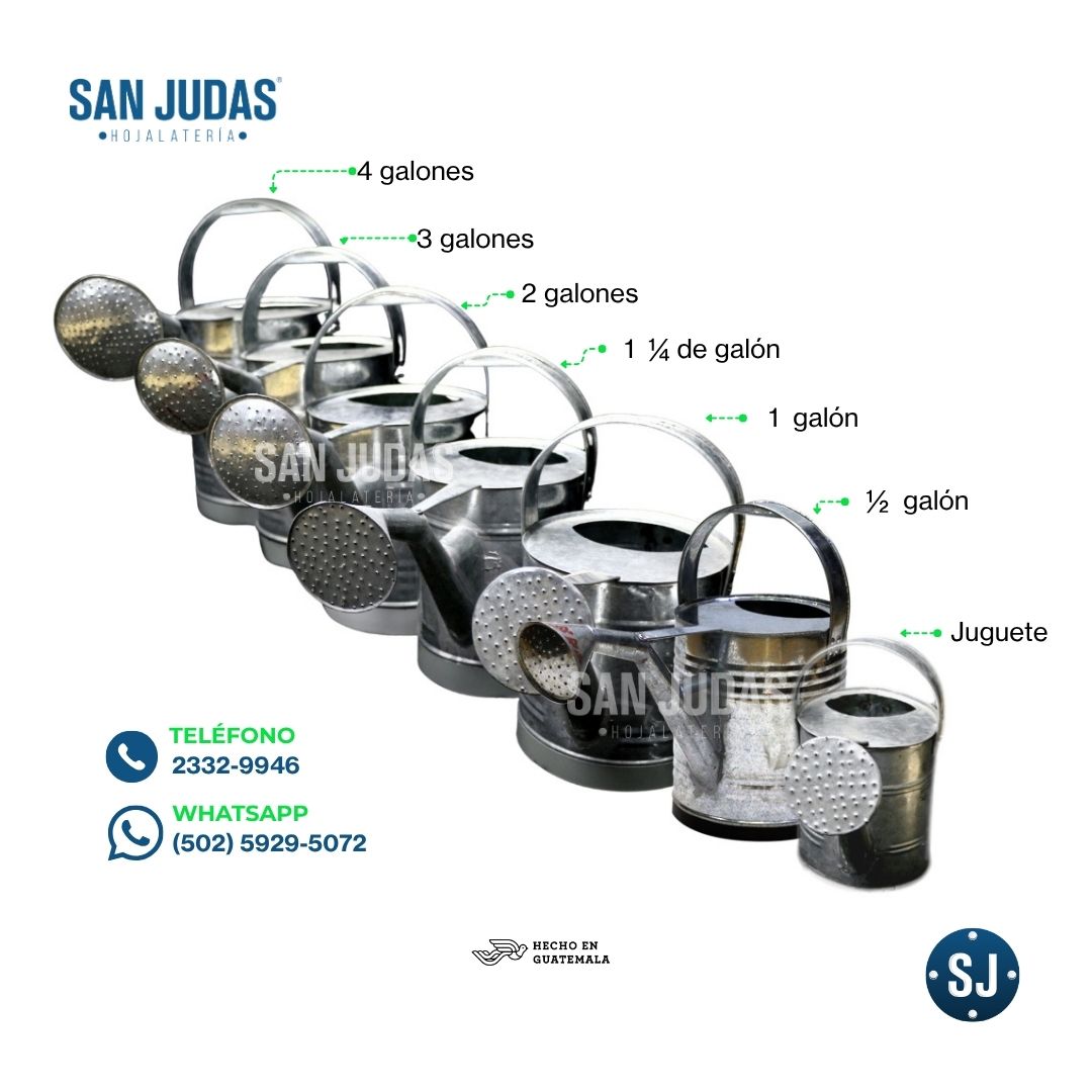 Regaderas Metálicas para Plantas y Jardín | Fabricadas en Guatemala