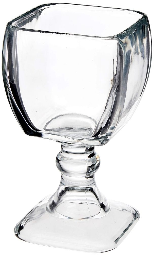 Copa Cuadrada de Vidrio para Cocteles y Mariscos