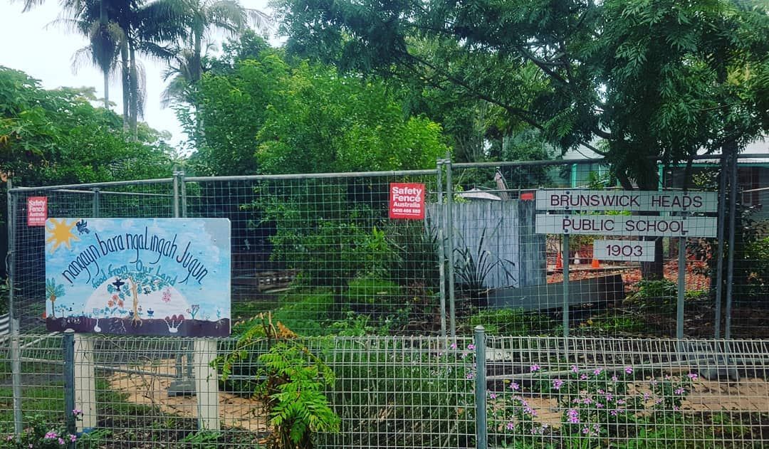 Fence With a Sign in Front — Safety Fence Australia in Byron Bay, NSW