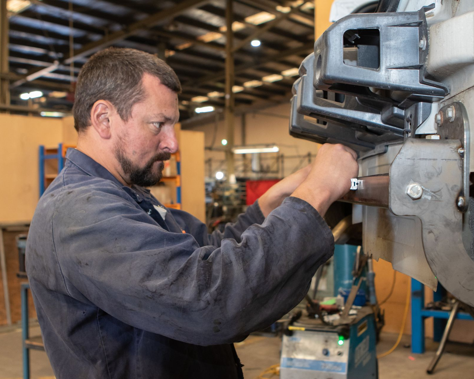 Stoprust Team member installing a towbar 