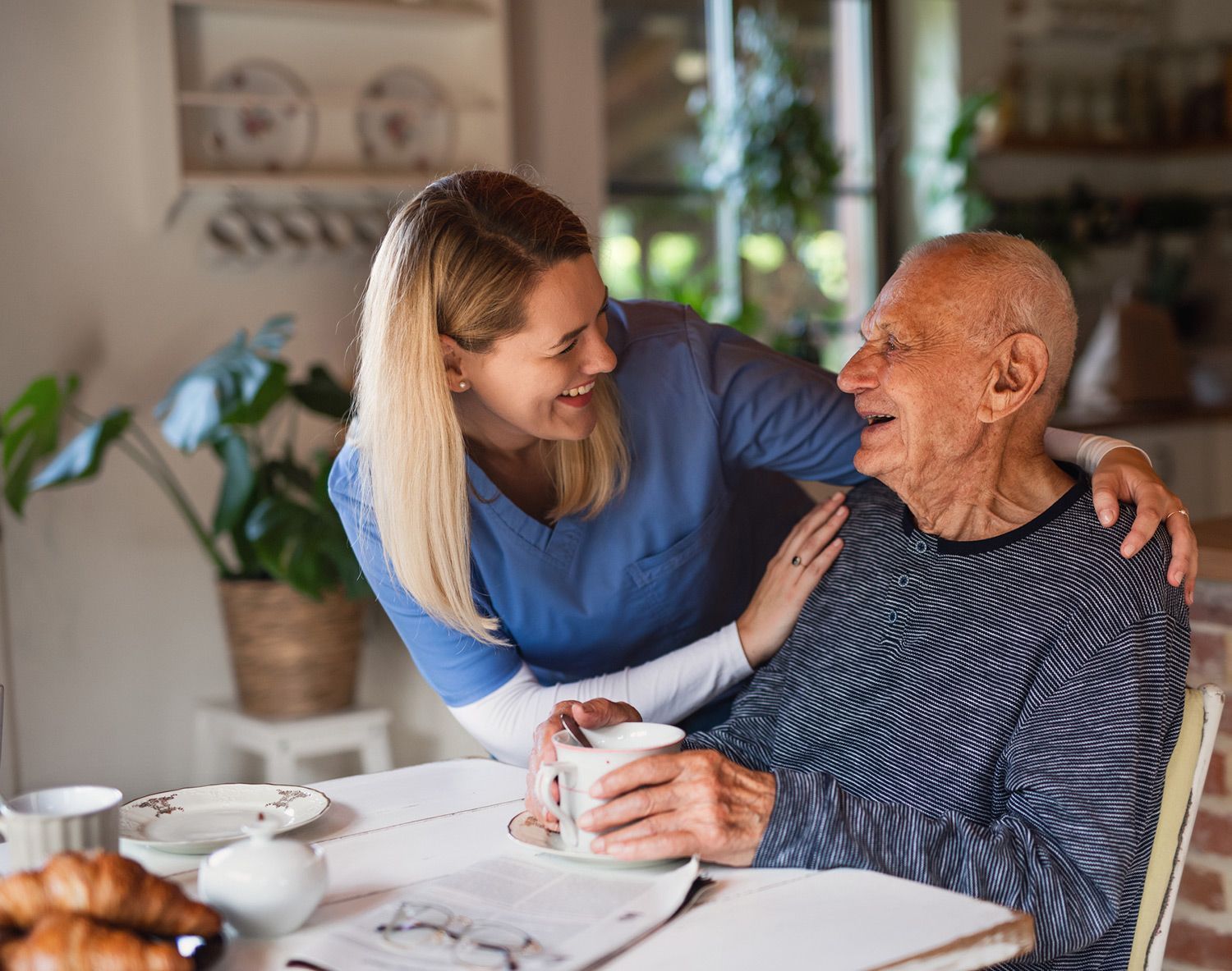 Nurse Checking the Senior Man — Little Rock, AR — Care IV Home Health Nurse Checking the Senior Man — Little Rock, AR — Care IV Home Health