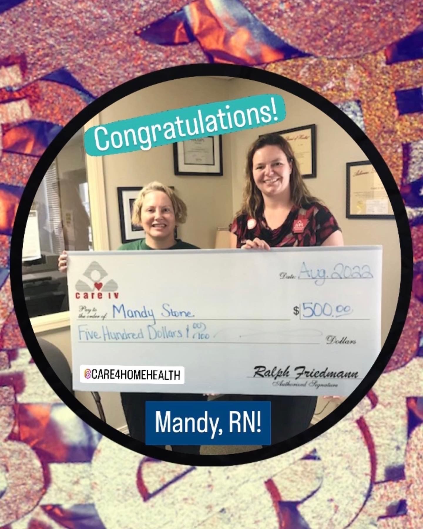 Receiving an Employee Referral Bonus — Little Rock, AR — Care IV Home Health