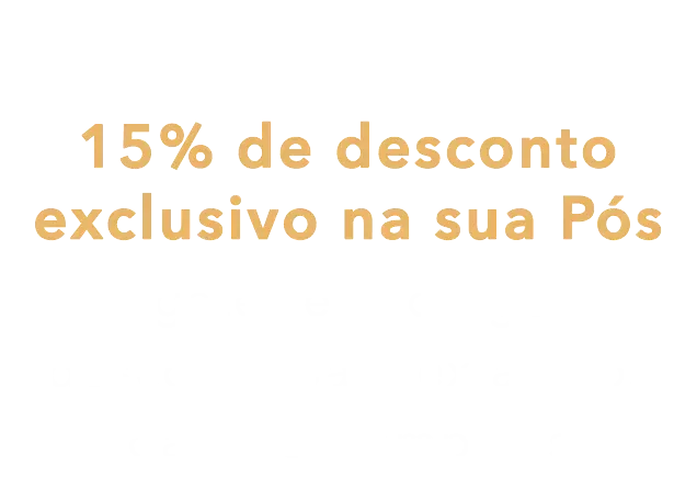 A sign that says 15 % de desconto exclusivo na sua pos
