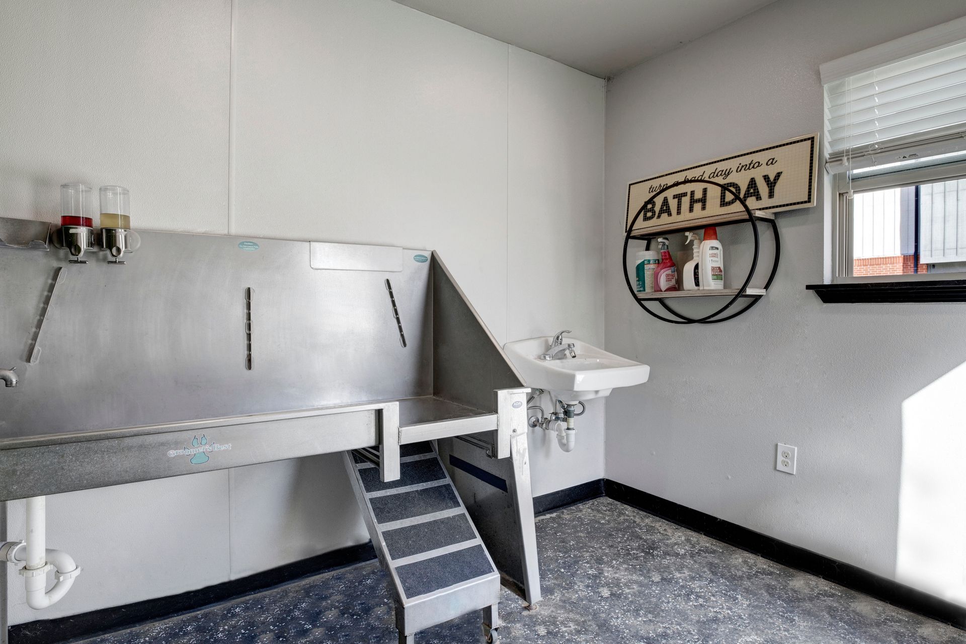 dog washing station