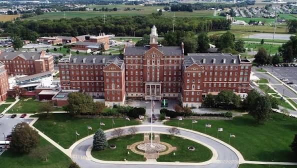 Historic Lebanon, Virginia aerial view