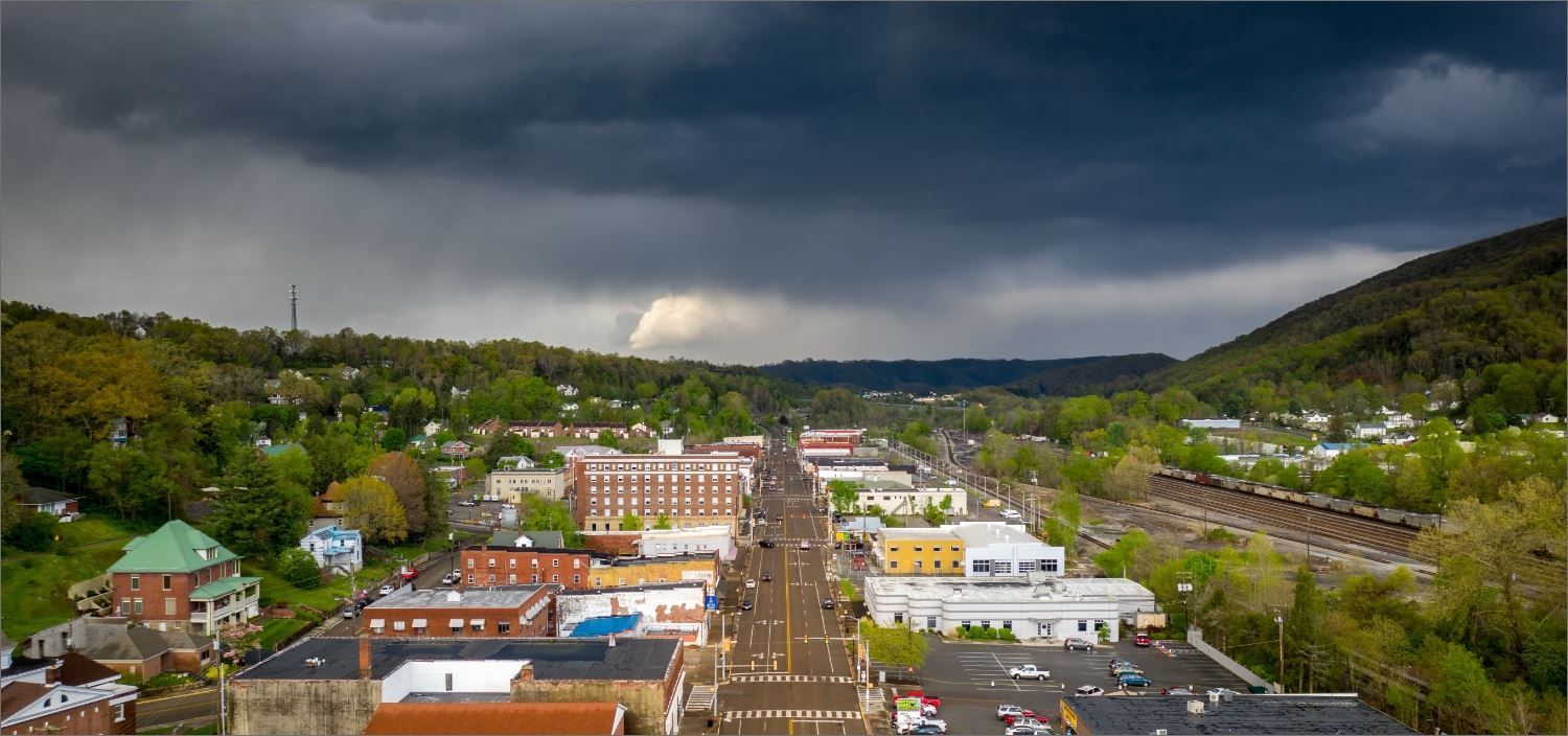 Ariel view of Downtown Norton Virginia