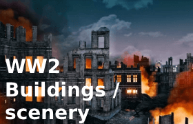 WW2 themed buildings and scenery, many of which can be used for modern settings WW2 themed buildings and scenery