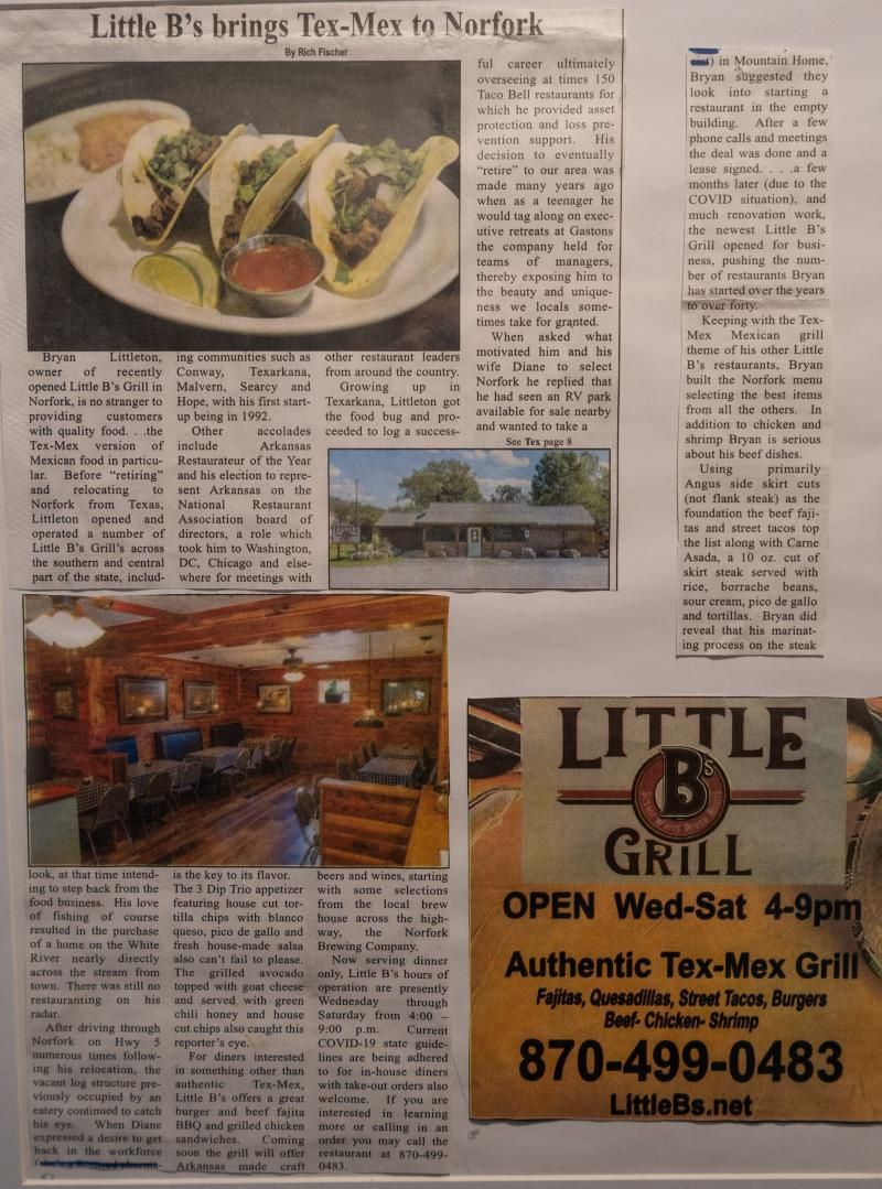 Little B's Brings Tex-Mex to Arkansas News Article