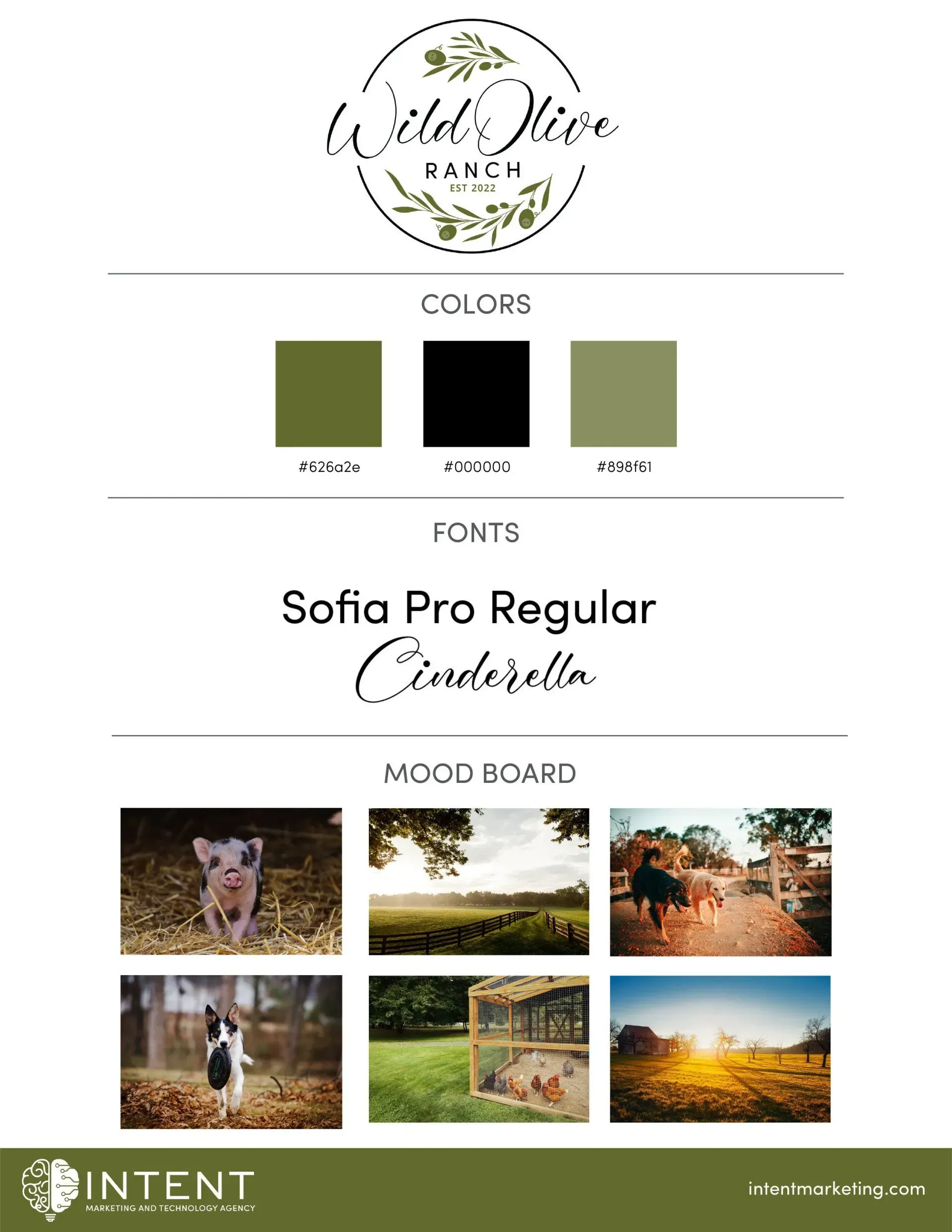 A brochure with a picture of a pig and a dog on it.