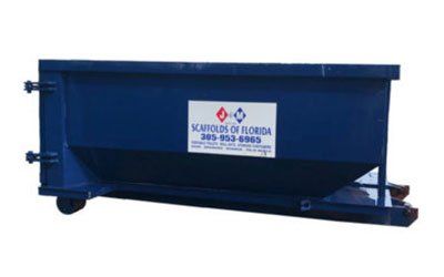 10 Yard Trash Container — Miami, FL — A.E.S. Portable Sanitation, Inc.