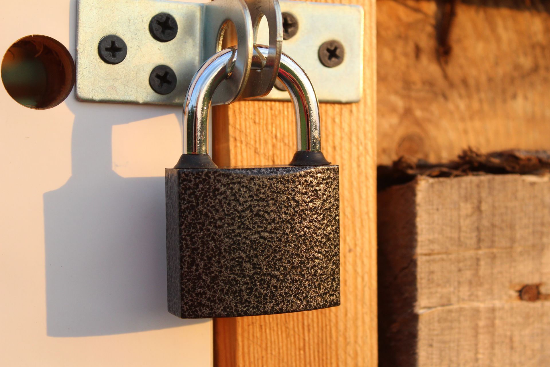 securing portable shed