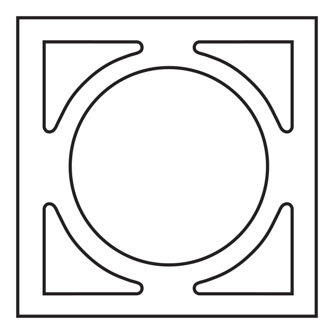 circle breeze block