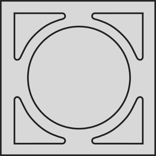 circle breeze block