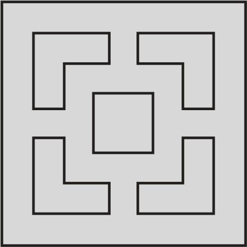 square in square breeze block