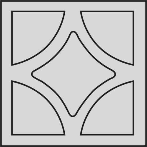 Diamond breeze block