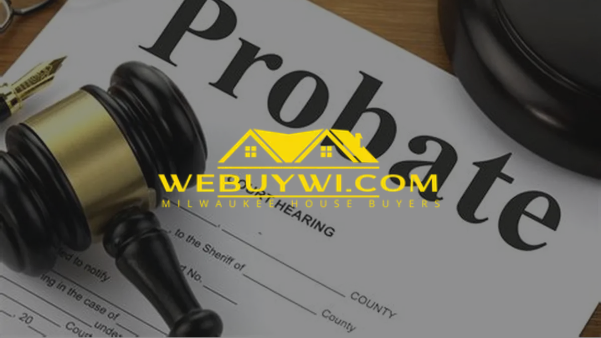 Gavel, document labeled