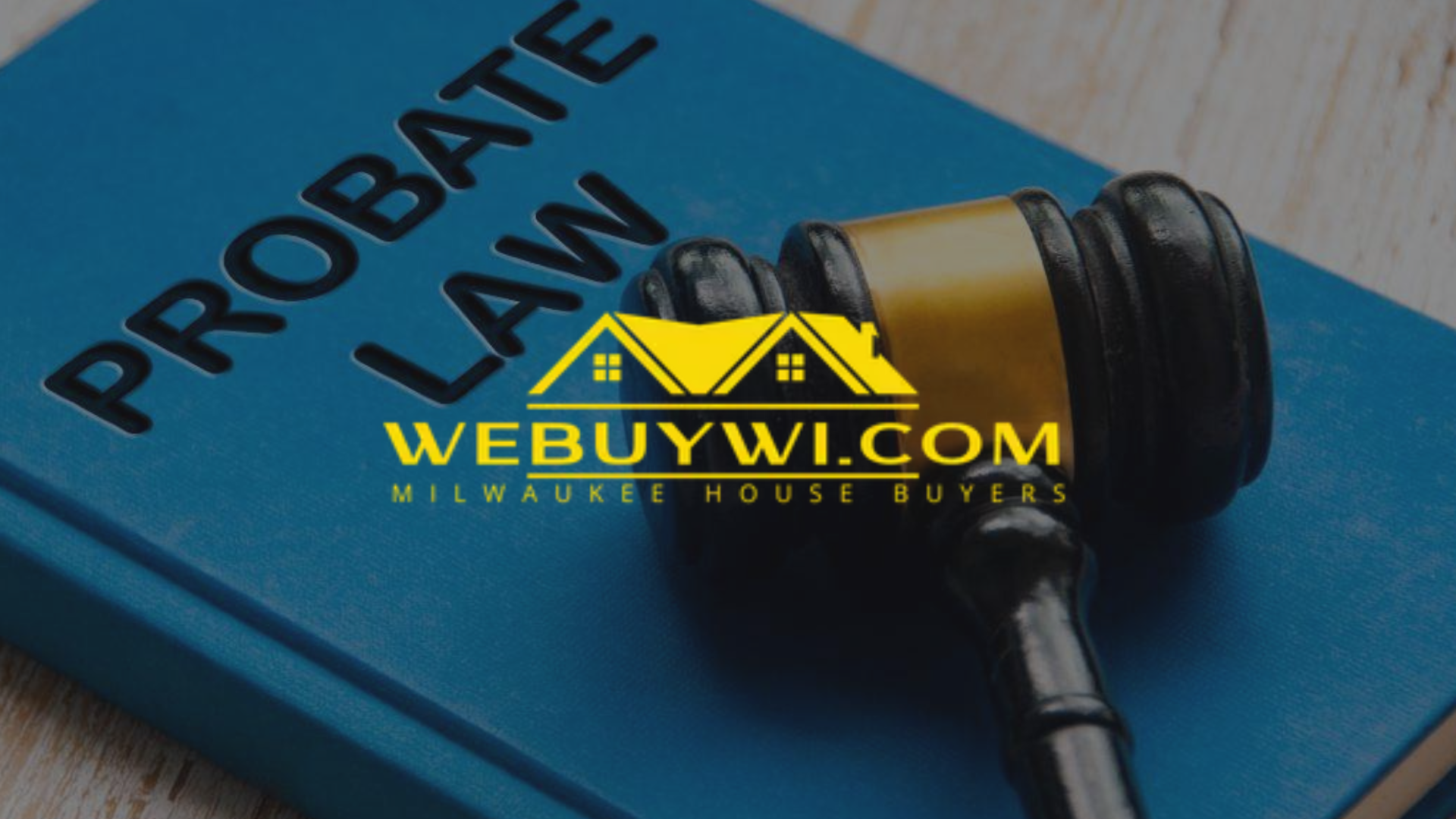 Gavel on a blue 