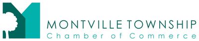 Montville Township Chamber of Commerce logo in teal and black with stylized building icon