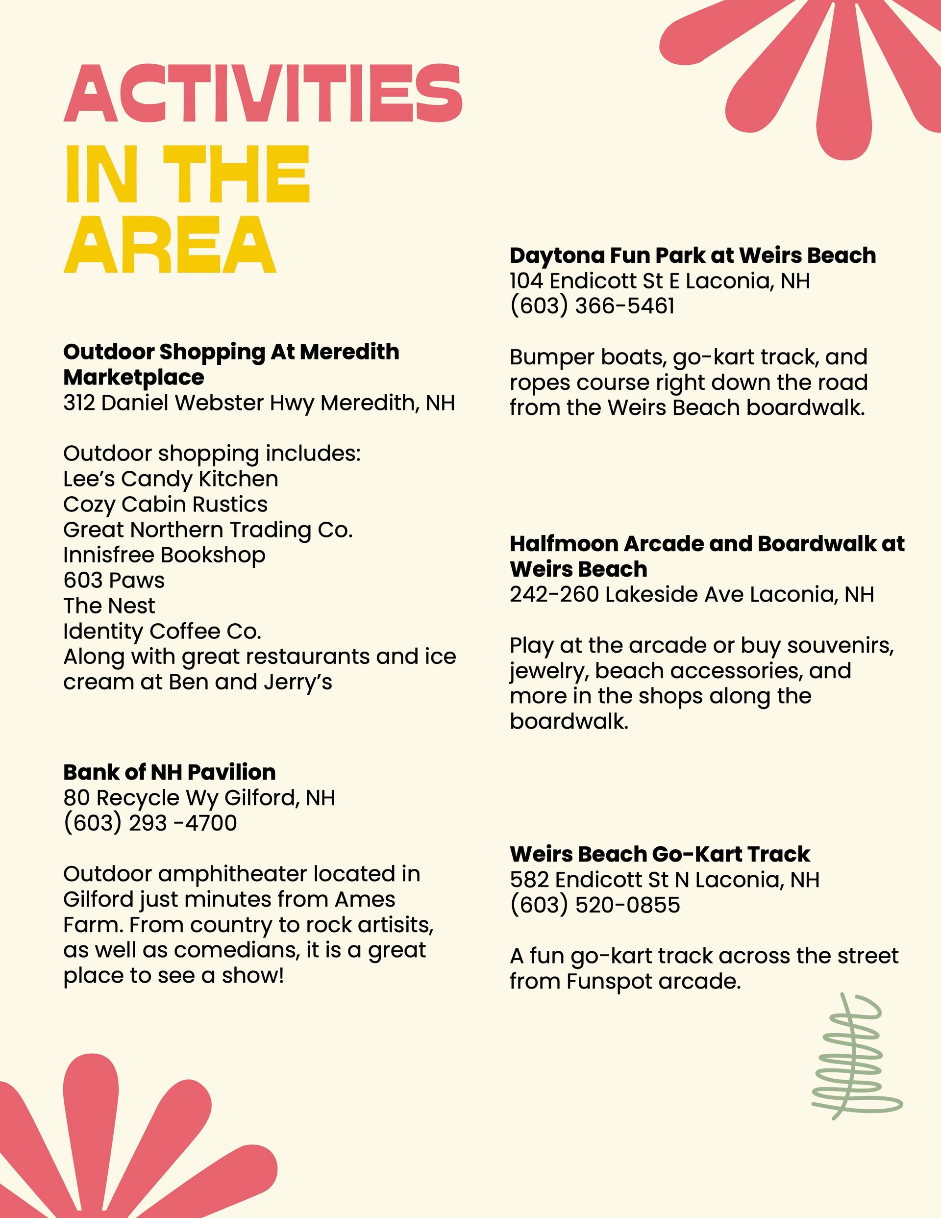 A flyer titled