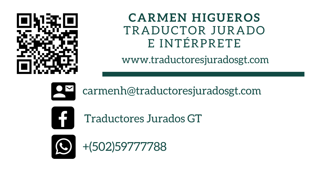 Una tarjeta de presentación con un código QR.
