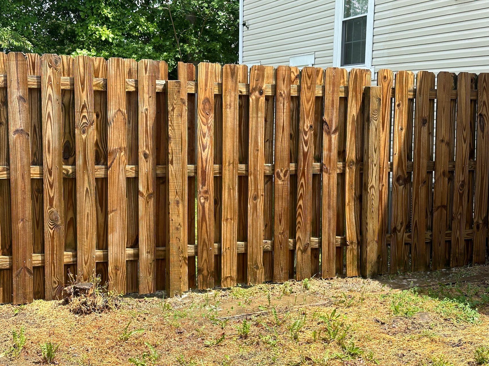 A after photo of a deck washing job in Gloucester, VA.