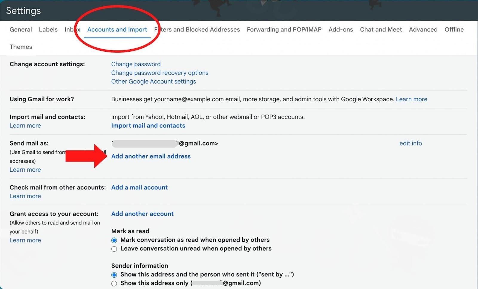 Accounts and import