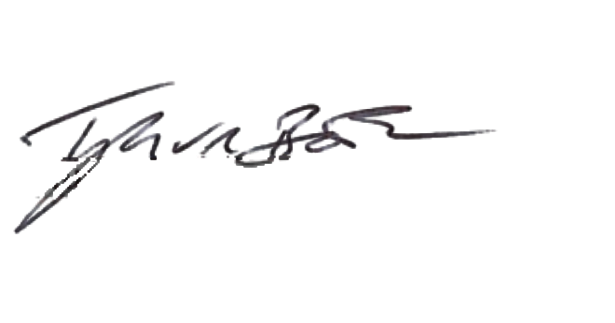 Tyler Booth, CEO signature.