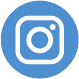 Instagram icon with a blue background.