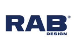 Un logo de conception de lapin bleu sur fond blanc