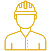 An icon of a man wearing a hard hat.