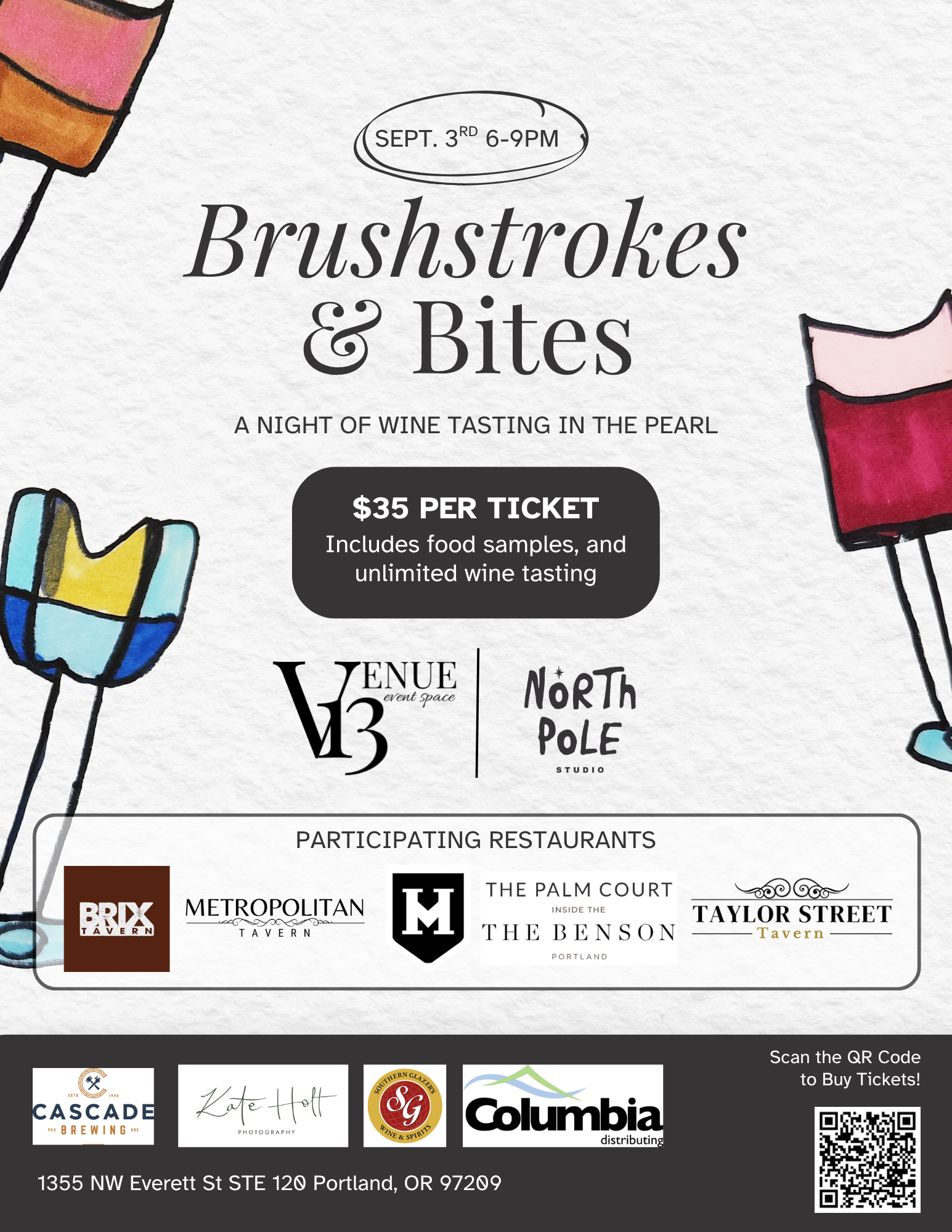 North Pole Studio Brushstrokes and Bites Event