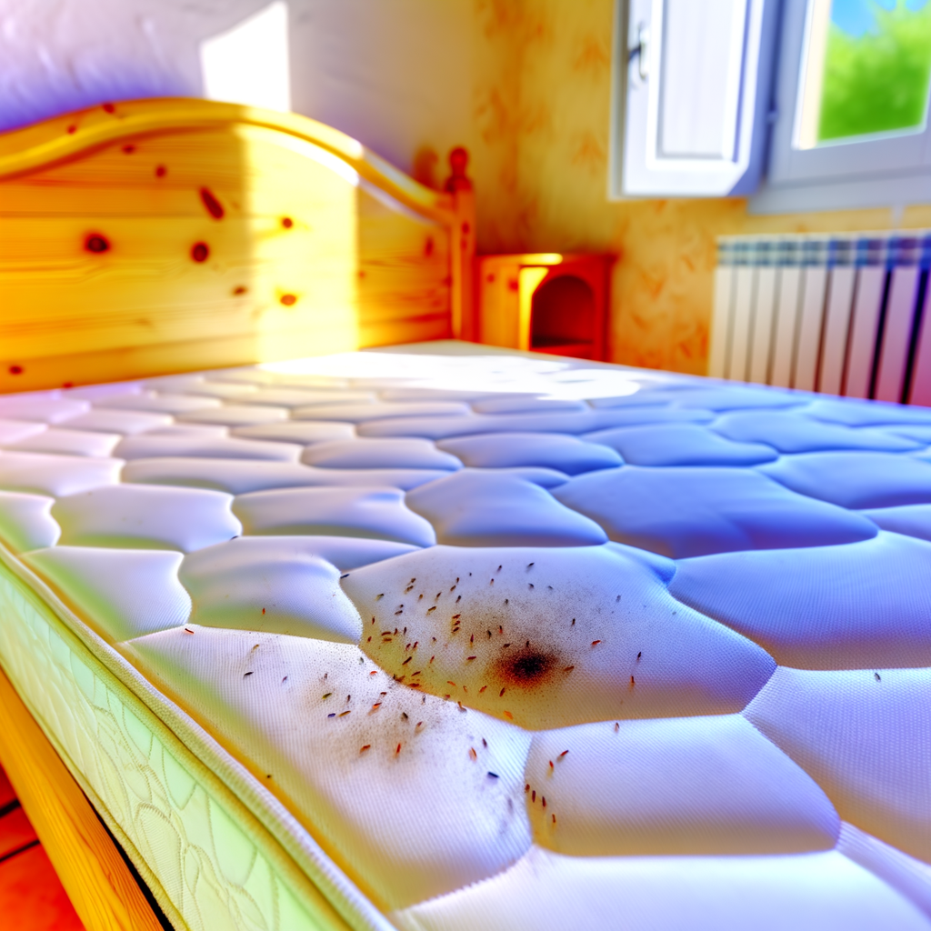Punaises de lit sur un matelas
