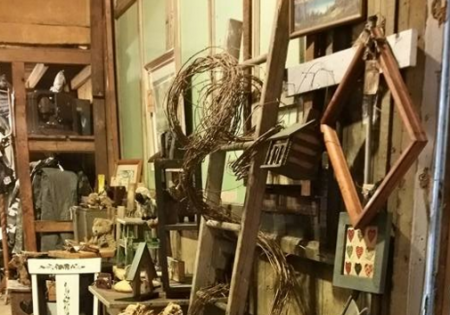 antiques in flea market