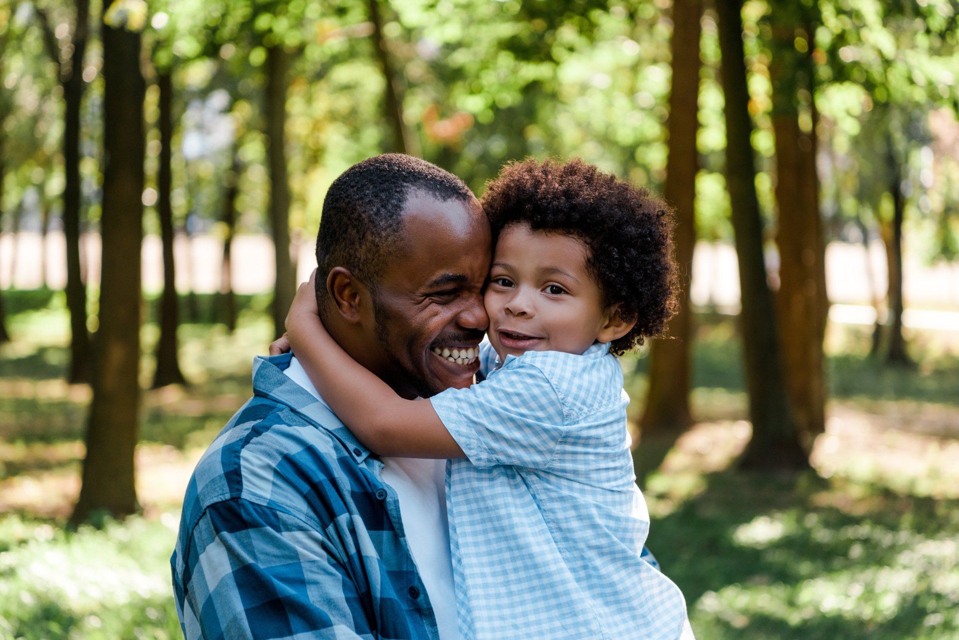 Boy and dad