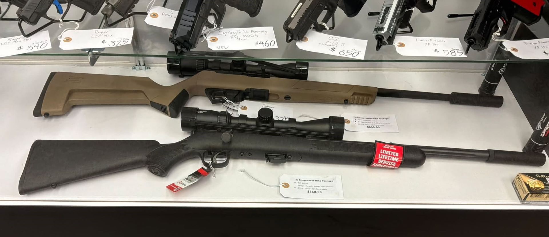 Rifles, shotguns, and pistols for sale at Saints Logistics in Pennsburg, PA