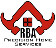 RBA Precision Home Services logo with red roof and tools above a house icon