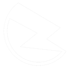 A drawing of a lightning bolt in a circle on a white background.