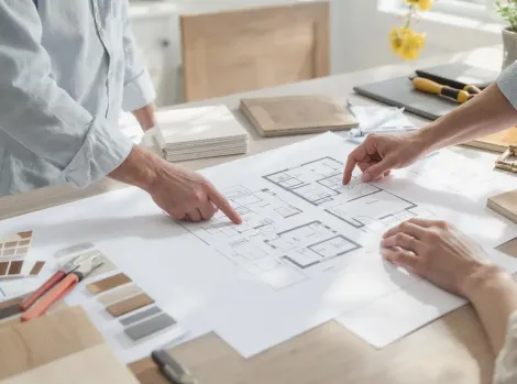 A design plan for a custom cabinetry project in Bradenton, FL