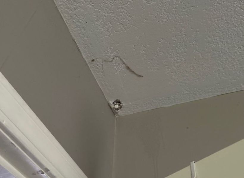 asbestos removal - bedroom before 1