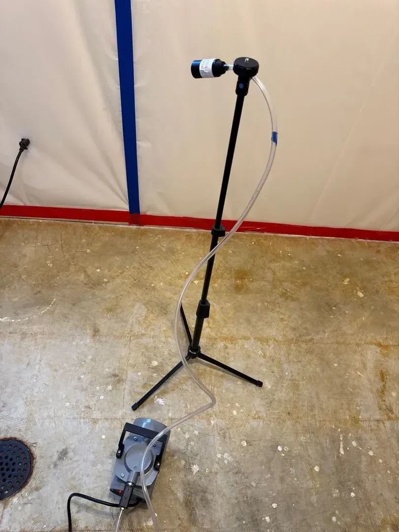 Air quality testing conducted after asbestos removal in Chesterfield home