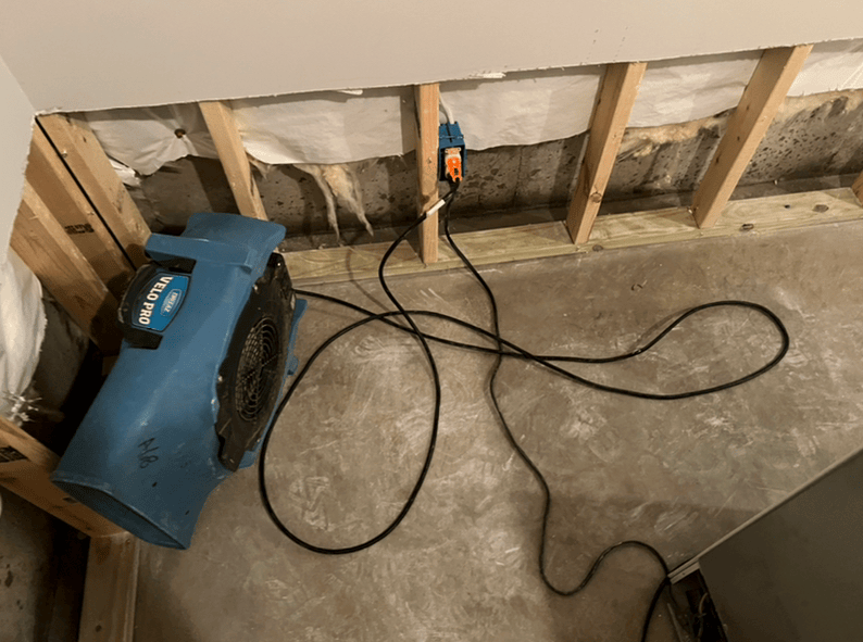 basement water damage mitigation
