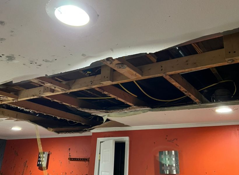 collapsed ceiling
