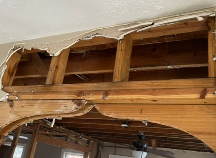 drywall and insulation removal in Overland, MO home